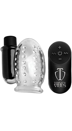 28X RECHARGEABLE PENIS HEAD TEASER WITH REMOTE