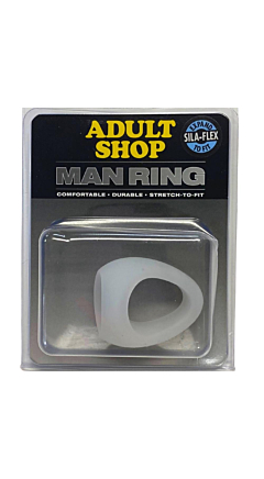 MAN RING SILICONE STRETCHER CLEAR