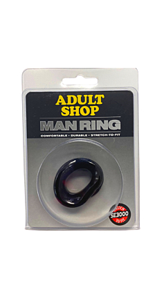 MAN RING THE CONVEX CLEAR COCK RING