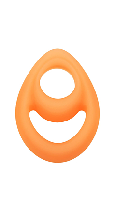 ALPHA GLOW-IN-THE-DARK LIQUID SILICONE TEARDROP COCK RING