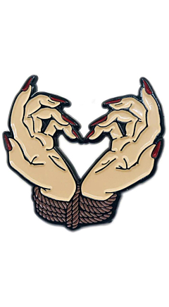 BOUND BY LOVE ENAMEL PIN