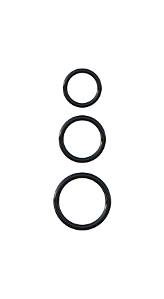 FANTASY COCK RING SILICONE 3 RING STAMINA SET