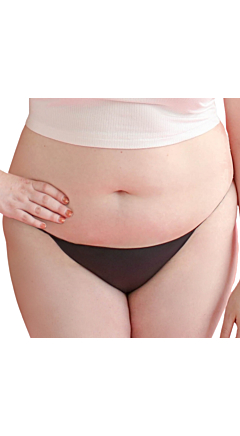 LORALS PROTECTION BIKINIS IN BLACK 4 PK