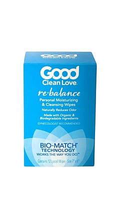 REBALANCE PH-BALANCED FEMININE WIPES 12CT