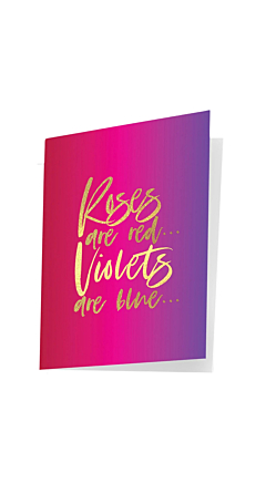 ROSES ARE RED NAUGHTY NOTES GREETING CARD