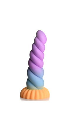 SILICONE UNICORN DILDO 8 IN