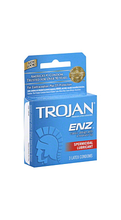 Trojan ENZ Condoms Spermicidal Lubricant