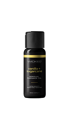 VANILLA AND SUGARCANE SENSUAL MASSAGE OIL 4 FL OZ