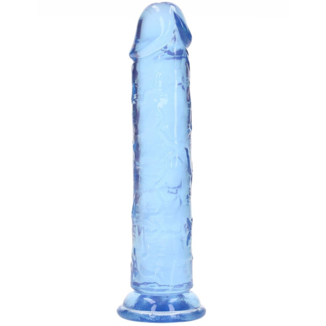 7" CRYSTAL CLEAR DILDO WITHOUT BALLS
