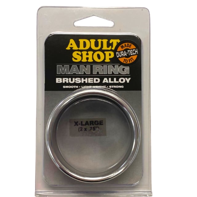 Adult Shop Man Ring Brushed Alloy Large