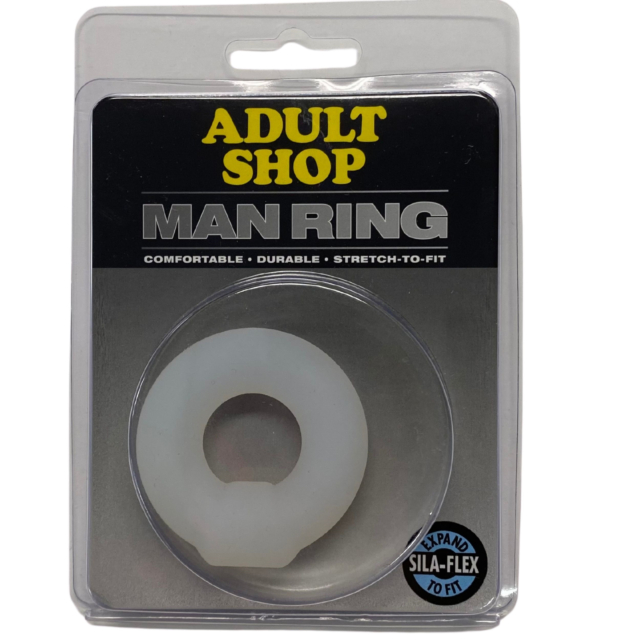 MAN RING SILICONE MEGA RING CLEAR