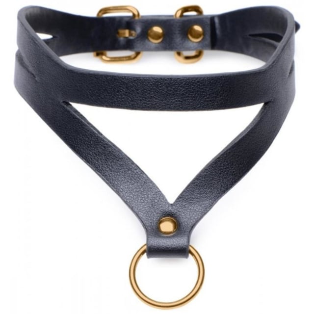 BLACK & GOLD COLLAR WITH O RING