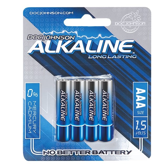 Doc Johnson Alkaline AAA Batteries 4-Pack