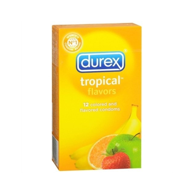 Durex Tropical Flavors Latex Condoms