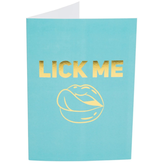LICK ME PLEASE NAUGHTY NOTES GREETING CARD