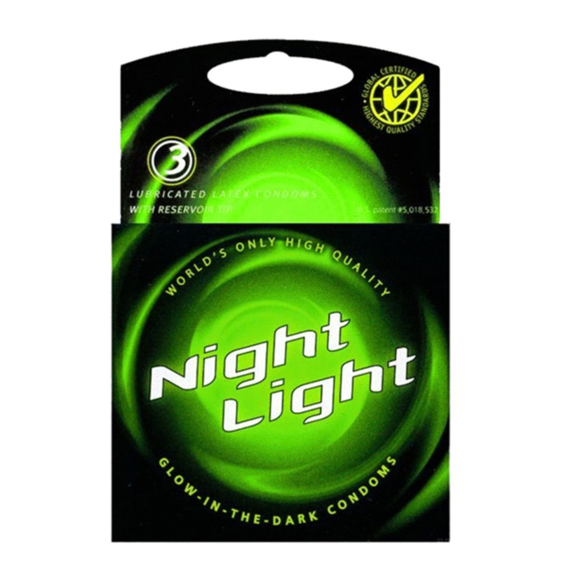Night Light Glow In The Dark Condom 3 pack