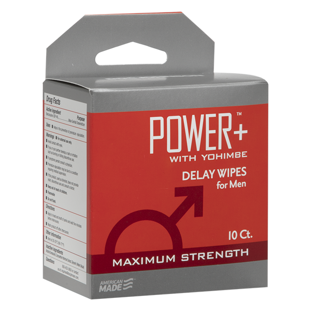 Power+ Delay Wipes for Men-10 CT.