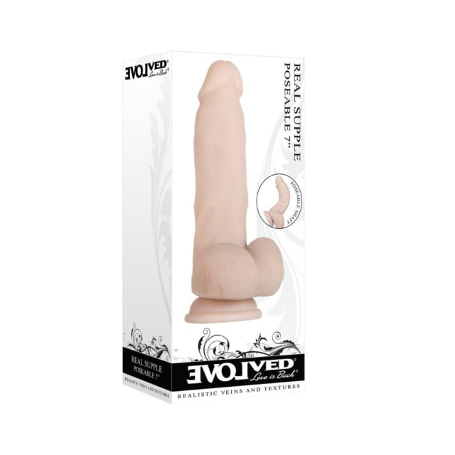 Real Supple Poseable Dildo 7"