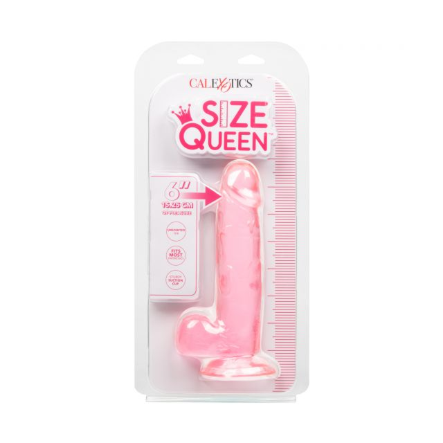 Size Queen 6" Pink Dong
