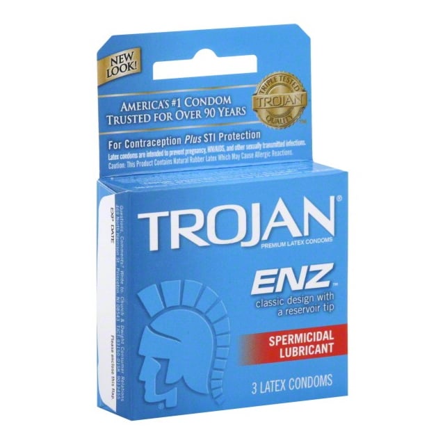 Trojan ENZ Condoms Spermicidal Lubricant
