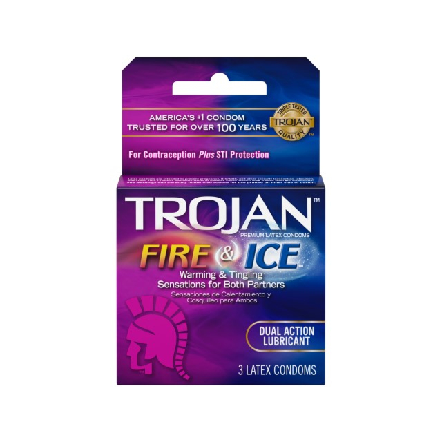 Trojan Fire & Ice Condom 3 CT