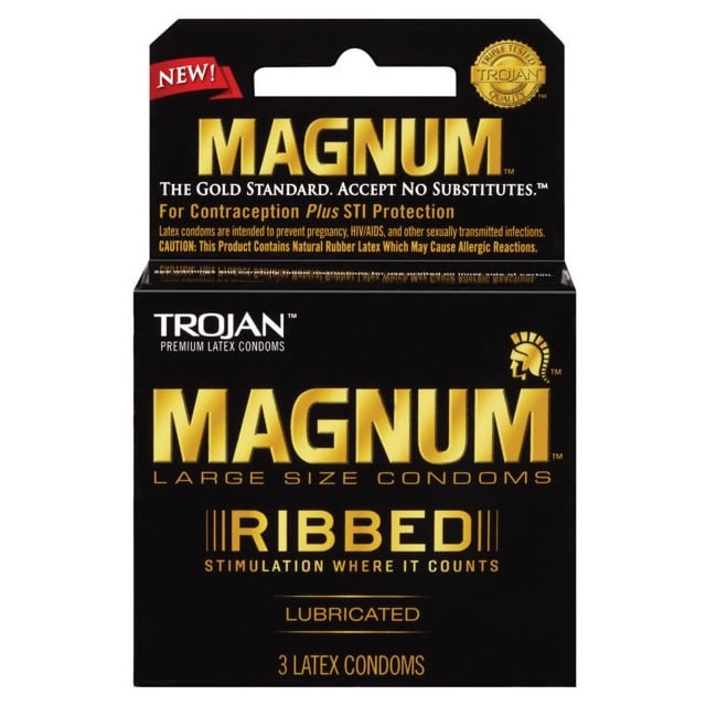 Trojan Magnum Ribbed Condoms