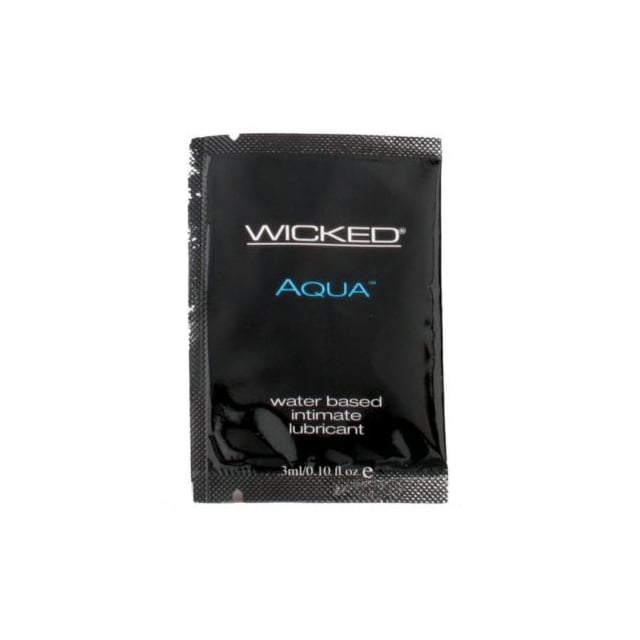 Wicked Aqua Lube Unscented  0.10oz/3ml