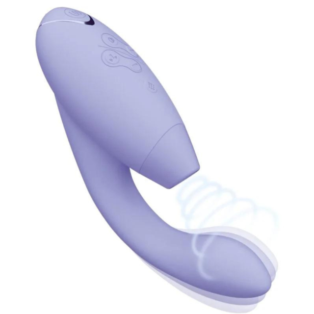 WOMANIZER DUO 2  G SPOT VIBRATOR WITH CLITORAL STIMULATION LILAC