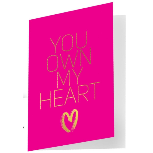 YOU OWN MY HEART NAUGHTY NOTES GREETING CARD