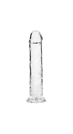 9" CRYSTAL CLEAR DILDO WITHOUT BALLS