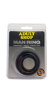 Adult Shop Man Ring Tri-Pack Rubber Gasket