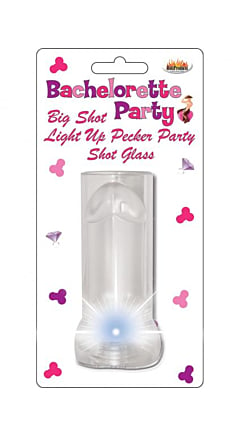 Bachelorette Party Big Shot Light-Up Pecker Party Shot Glass