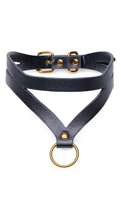 BLACK & GOLD COLLAR WITH O RING