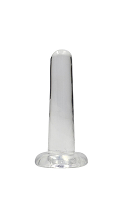 CRYSTAL CLEAR 5" DILDO WITH SUCTION CUP
