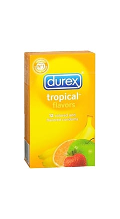 Durex Tropical Flavors Latex Condoms
