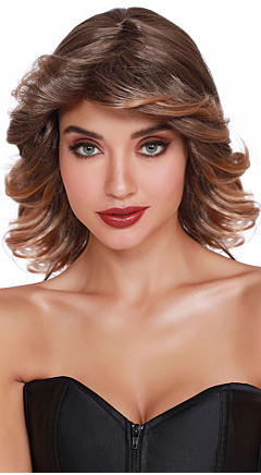 Feather Wig-Brown
