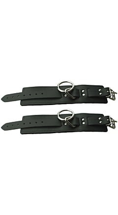 LEATHER RESTRAINTS WITH FLEECE LINING