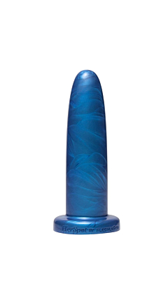 HERSPOT COBALT LILY DILDO SILICONE 6IN