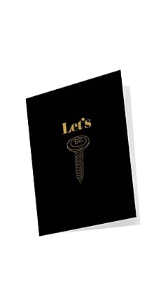 LETS SCREW NAUGHTY NOTES GREETING CARD