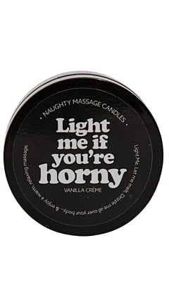 LIGHT ME IF YOU'RE HORNY NAUGHTY MINI MASSAGE CANDLE