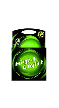 Night Light Glow In The Dark Condom 3 pack