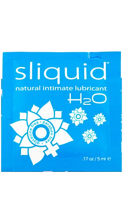 SLIQUID H20 NATURALS WATERBASED LUBRICANT .17 OZ PILLOW