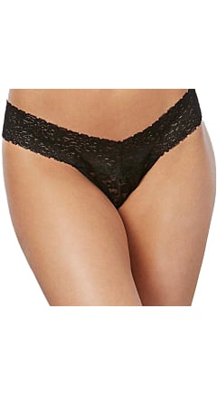 STRETCH LACE LOW RISE THONG