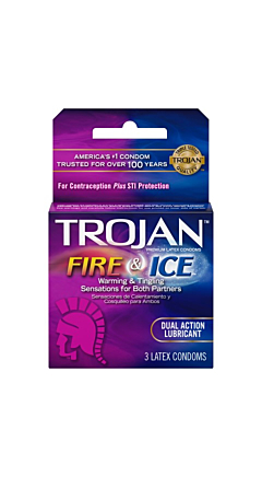 Trojan Fire & Ice Condom 3 CT