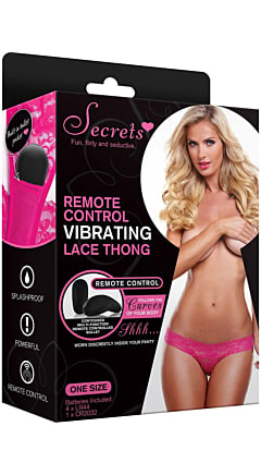 Vibrating Lace Thong w/ Remote